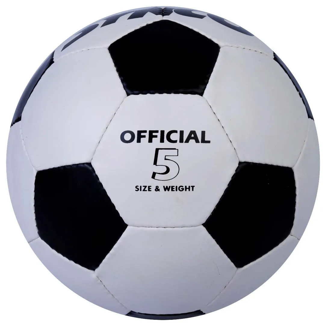 Synco World Cup Series Clasico Soccer ball/Football with Classic White-Black Design | Best for Boys, Girls, Adults, Size-5