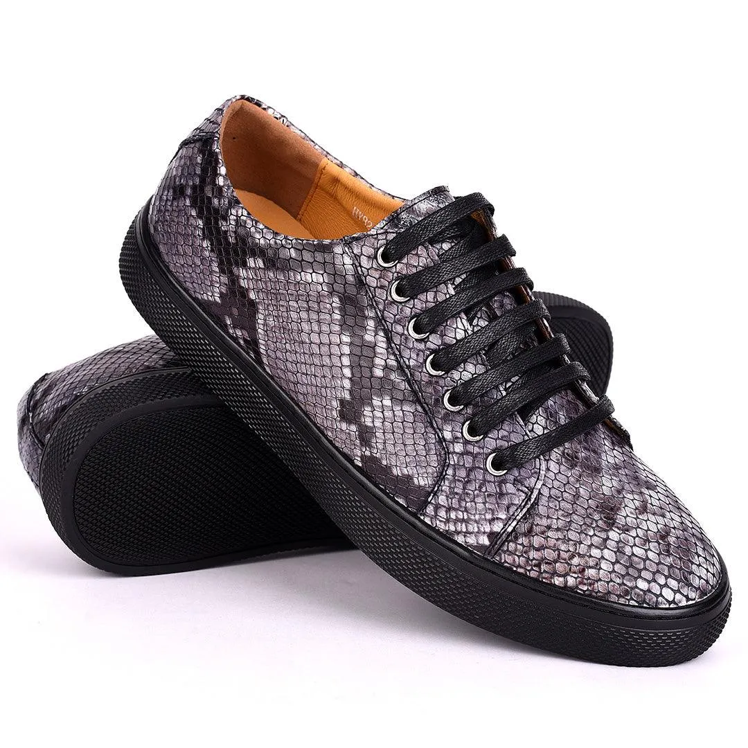 Terry Taylors Leopard Inspired Leather Laced Men's Sneaker Shoe