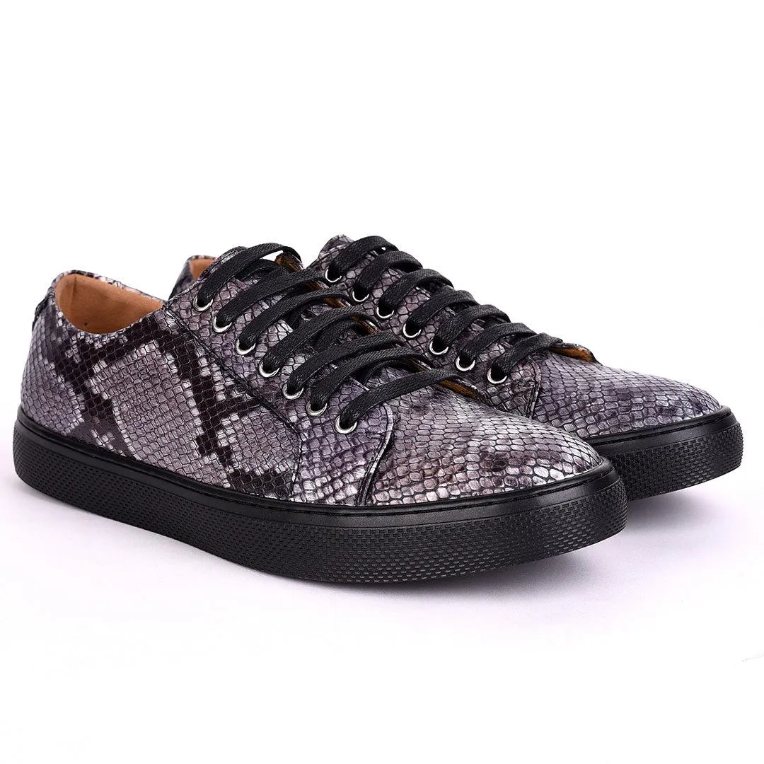 Terry Taylors Leopard Inspired Leather Laced Men's Sneaker Shoe