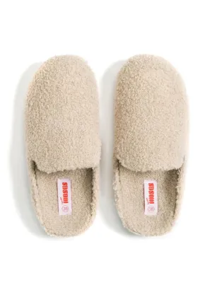 The Kush Indoor/Outdoor Sherpa Slides - Latte