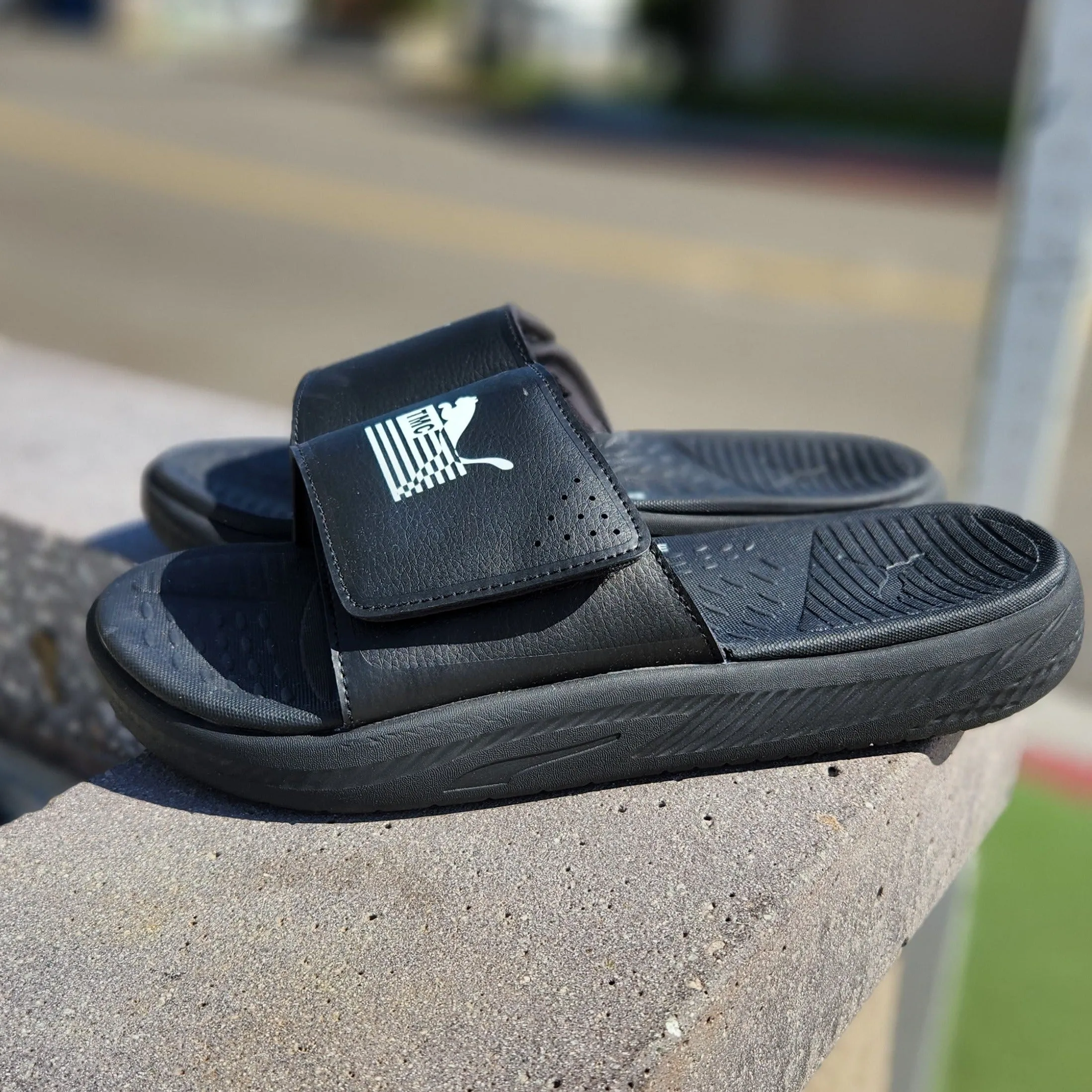 TMC x Puma SoftRide Slides Black