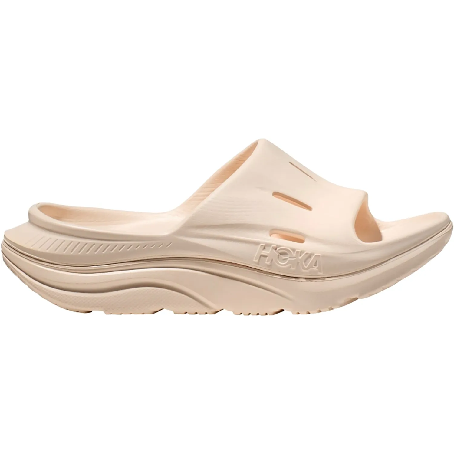 Unisex Hoka Ora Recovery Slide 3 Vanilla/Vanilla EVA