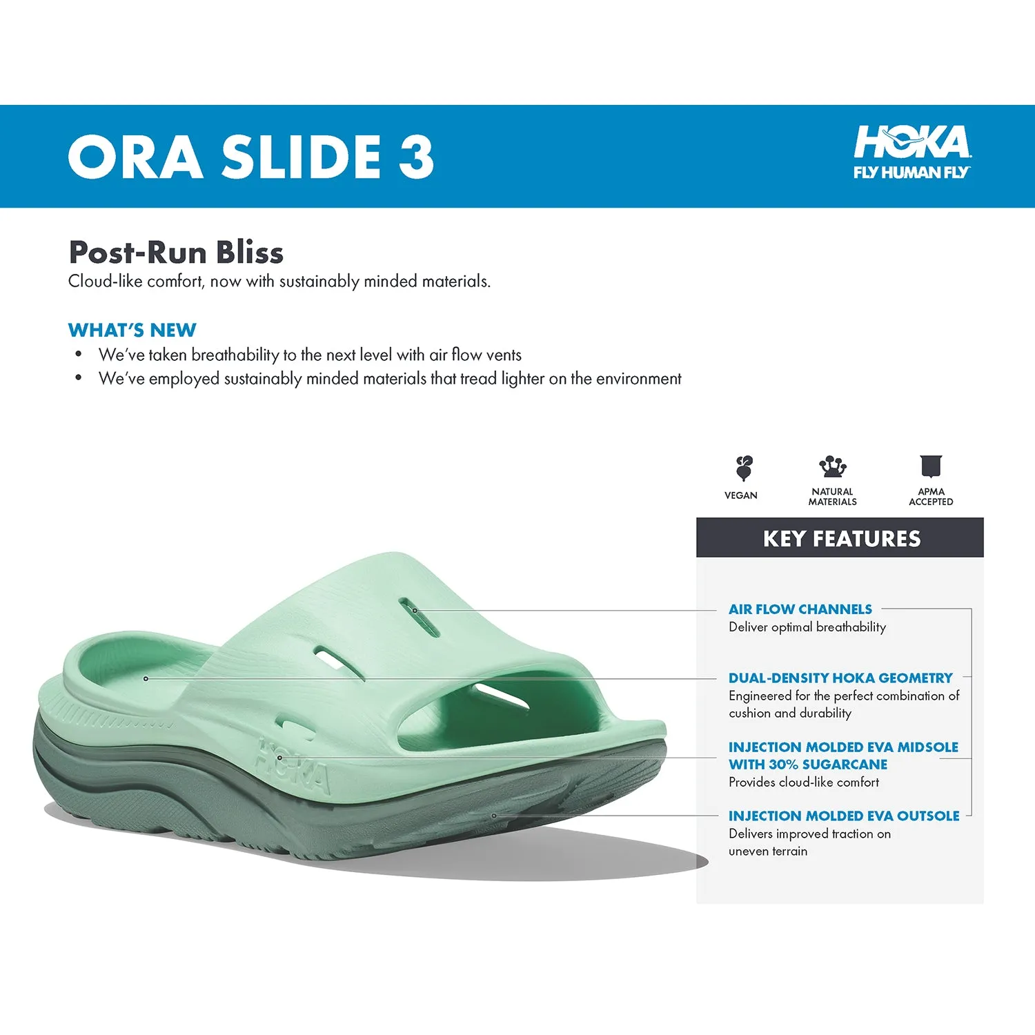 Unisex Hoka Ora Recovery Slide 3 White/White EVA