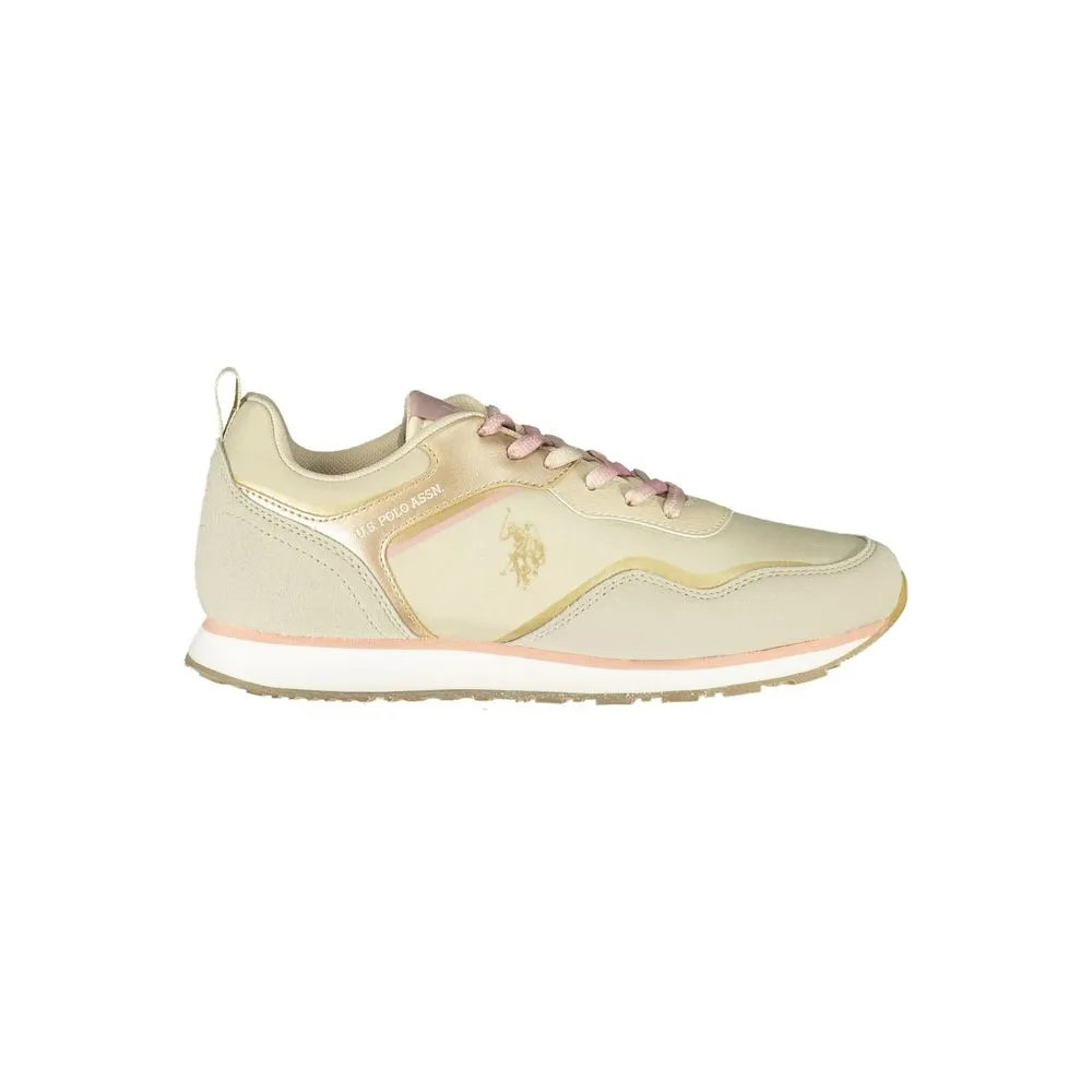 U.S. POLO ASSN. Beige Polyester Sneaker