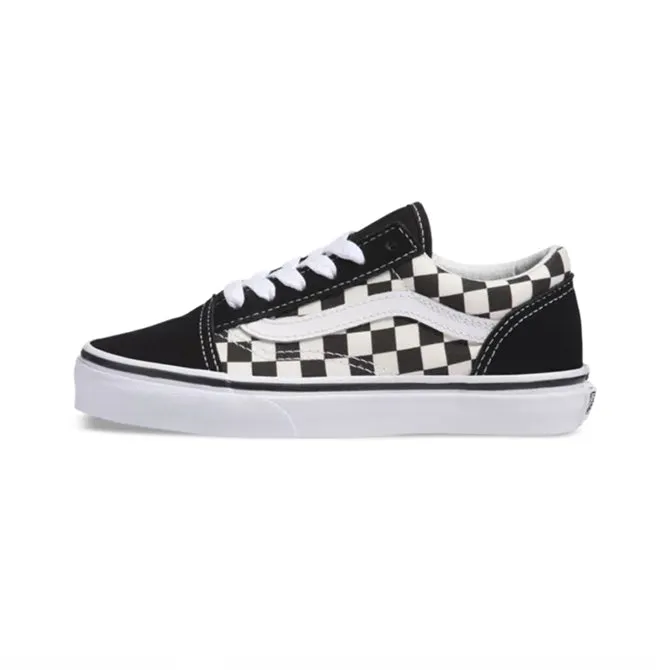 Vans Youth Old Skool Primary Checker - Black / White