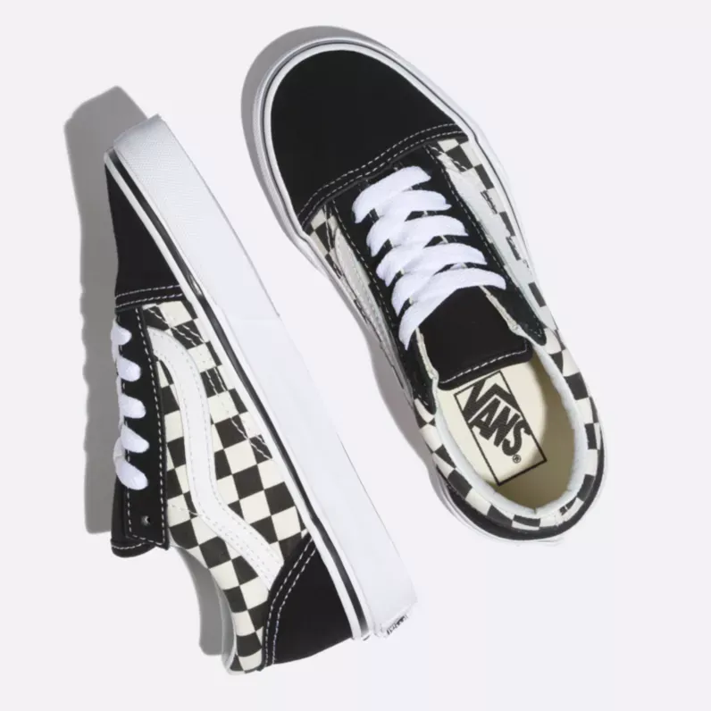 Vans Youth Old Skool Primary Checker - Black / White