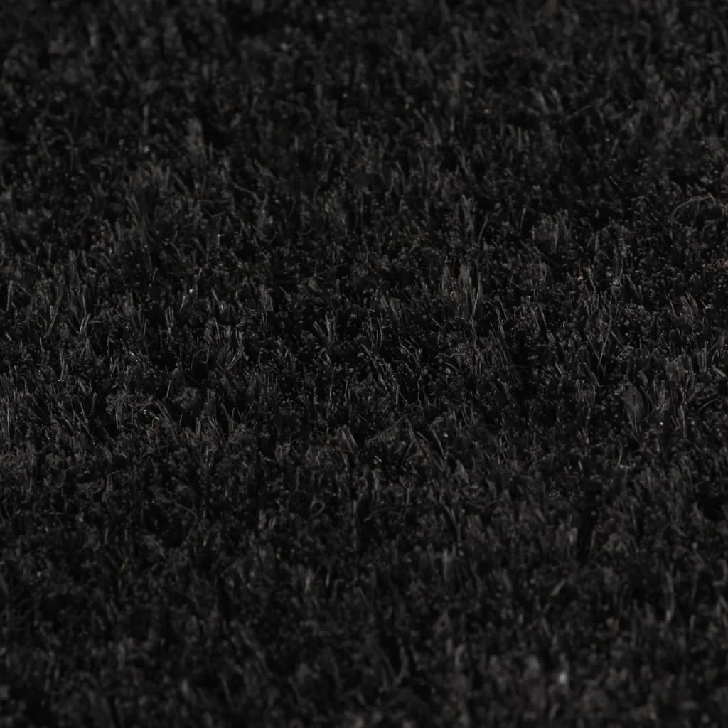 vidaXL Door Mat Black 80x100 cm Tufted Coir