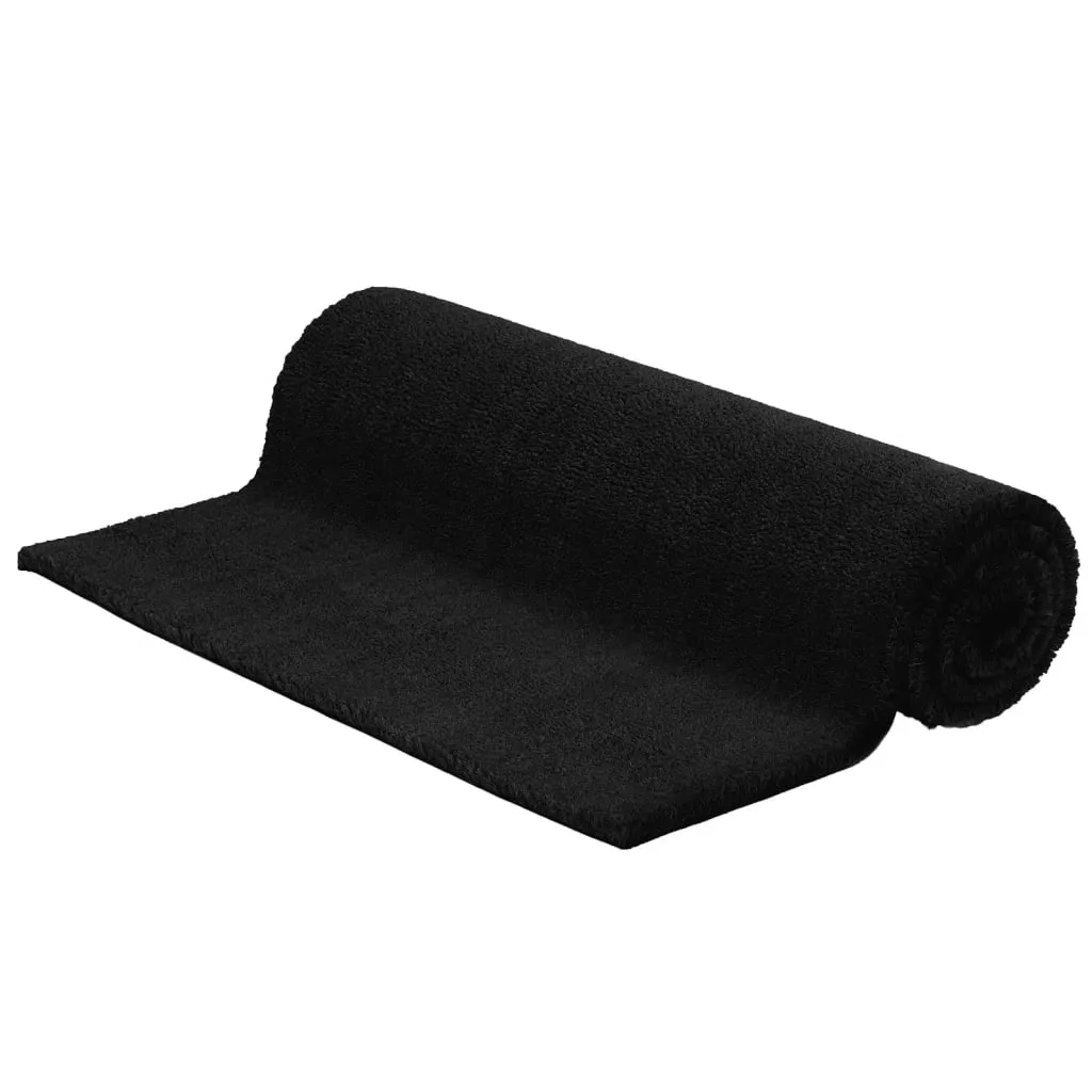 vidaXL Door Mat Black 80x100 cm Tufted Coir