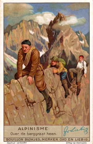 Vintage Alpine Climbing Poster - Razors Edge