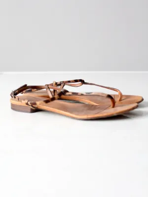 vintage Dolce & Gabbana thong ankle strap sandals