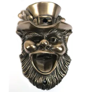 Wall Mounted Character Bottle Opener - Leprechaun (Bronze)