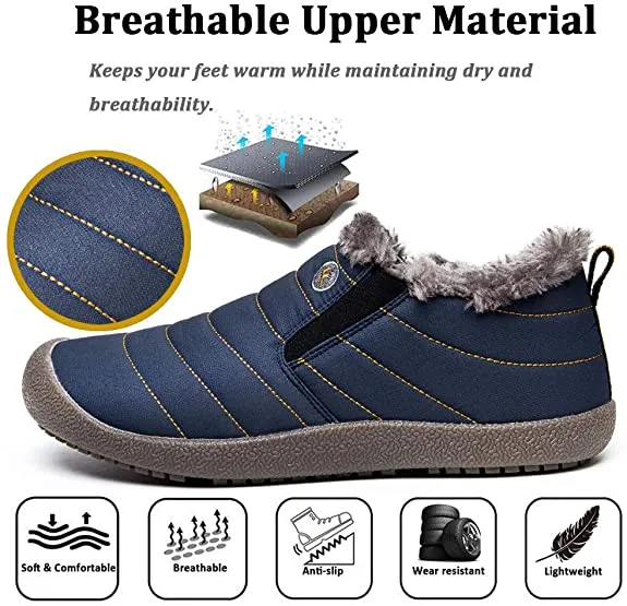 Waterproof Warm Plush Lined Outdoor Snow Ankle Boots Unisex (BOGO) (Discount auto-applies with 2 pairs in the cart.)