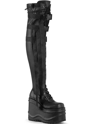 WAVE-315 [Black] | PLATFORM BOOTS [PREORDER]