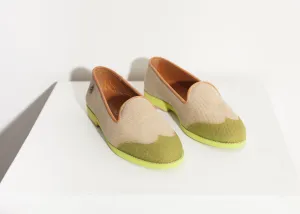 Wingtip Loafer in Lime