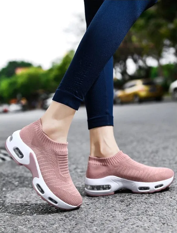 Women Lightweight Air Cushion Sock Shoes