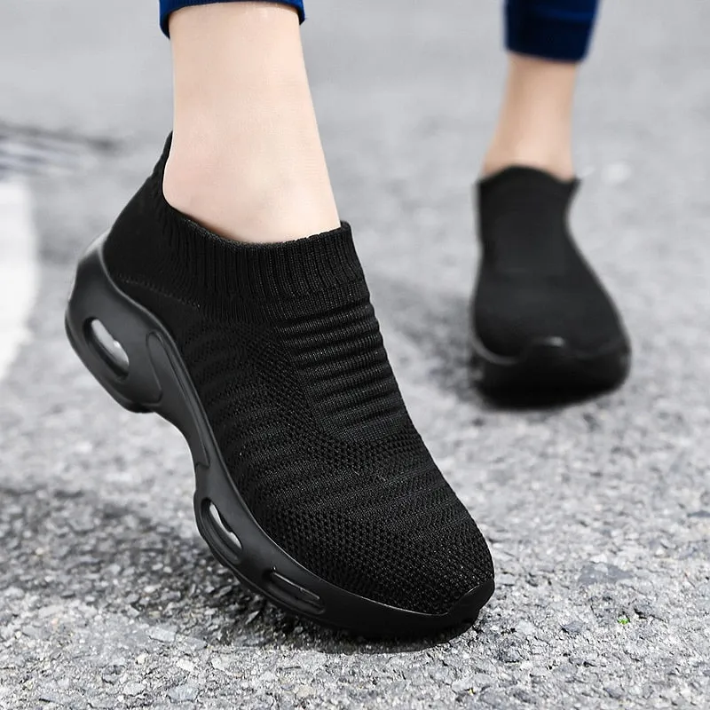 Women Lightweight Air Cushion Sock Shoes