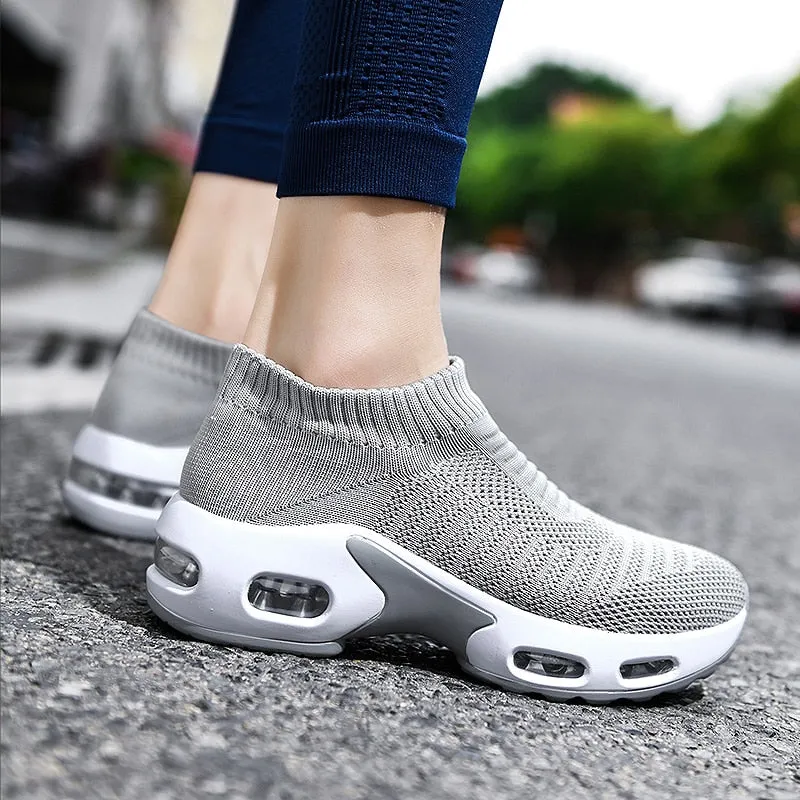 Women Lightweight Air Cushion Sock Shoes