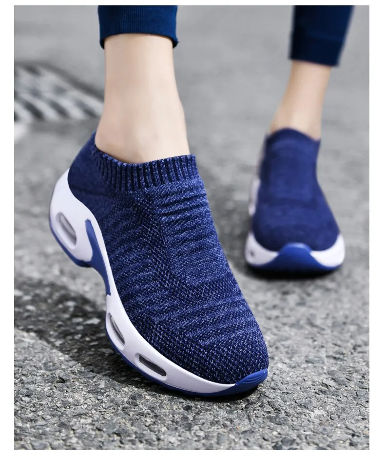 Women Lightweight Air Cushion Sock Shoes