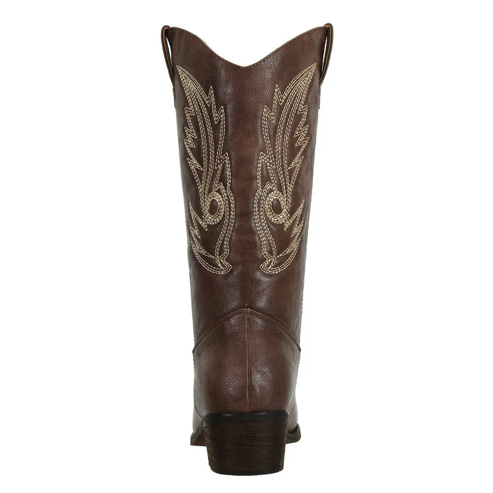 Womens Cowboy Boots Round Toe