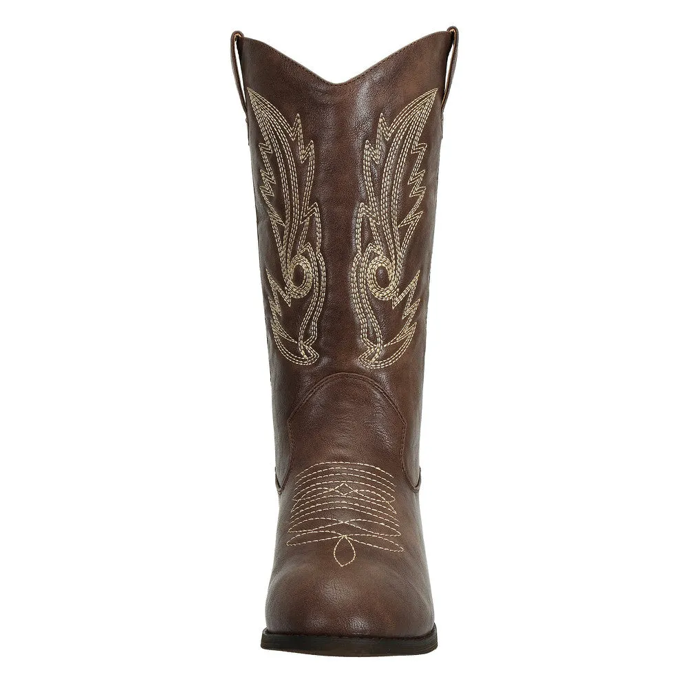 Womens Cowboy Boots Round Toe