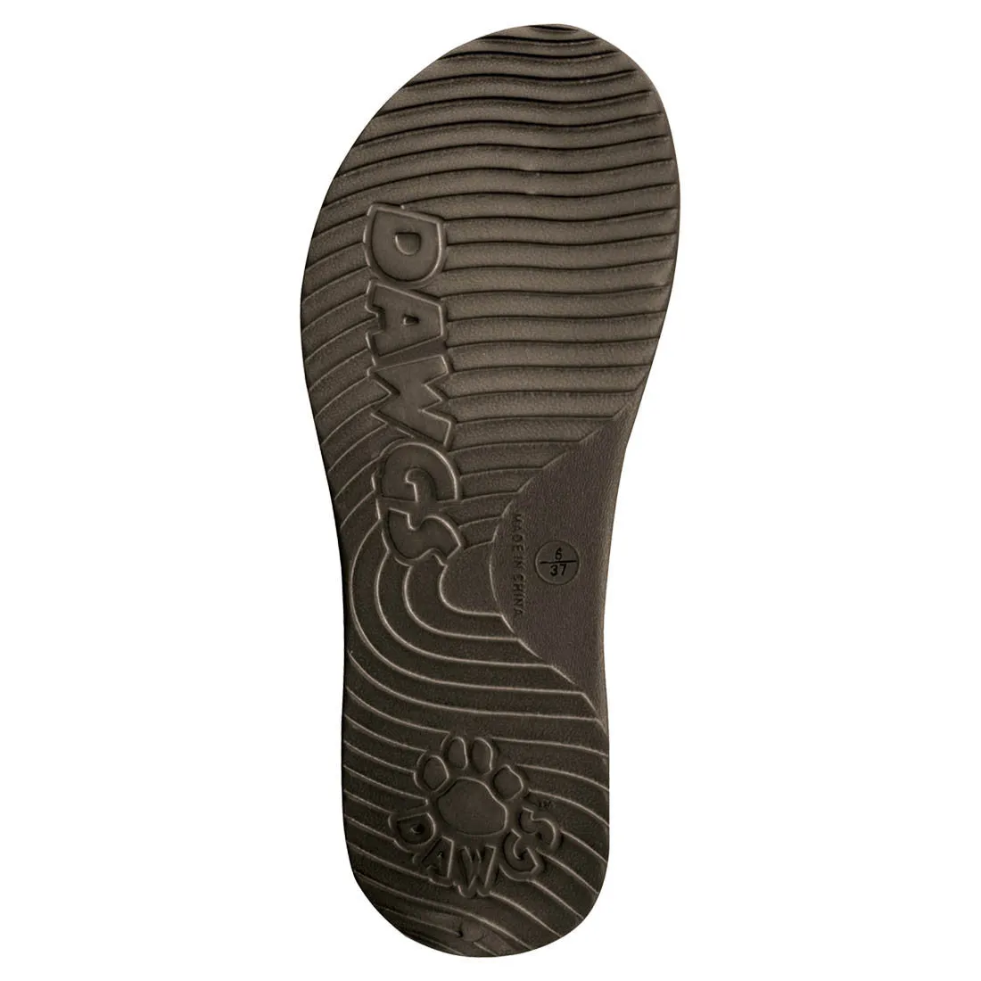 Women's Flip Flops - Dark Brown