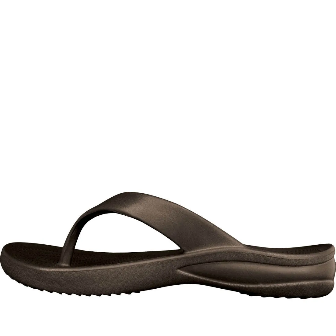 Women's Flip Flops - Dark Brown