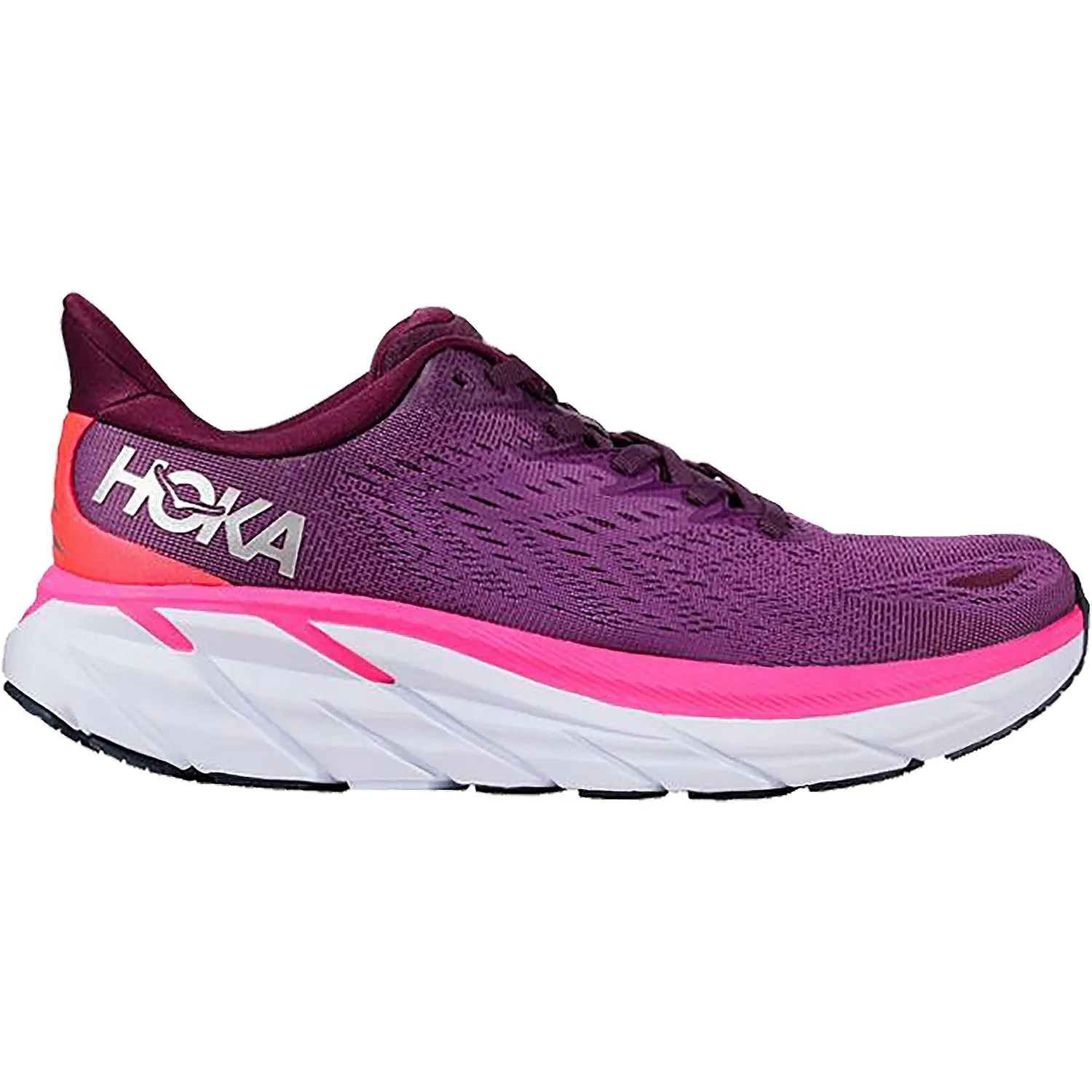 Women's Hoka Clifton 8 Grape Wine/Beautyberry Mesh