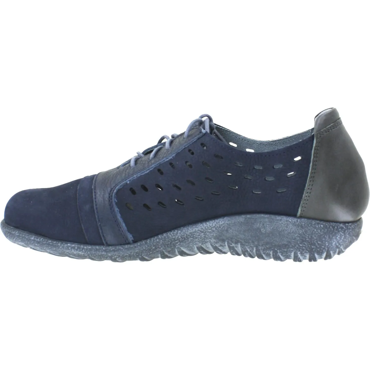 Women's Naot Lalo Navy Velvet/Ink Nubuck/Leather