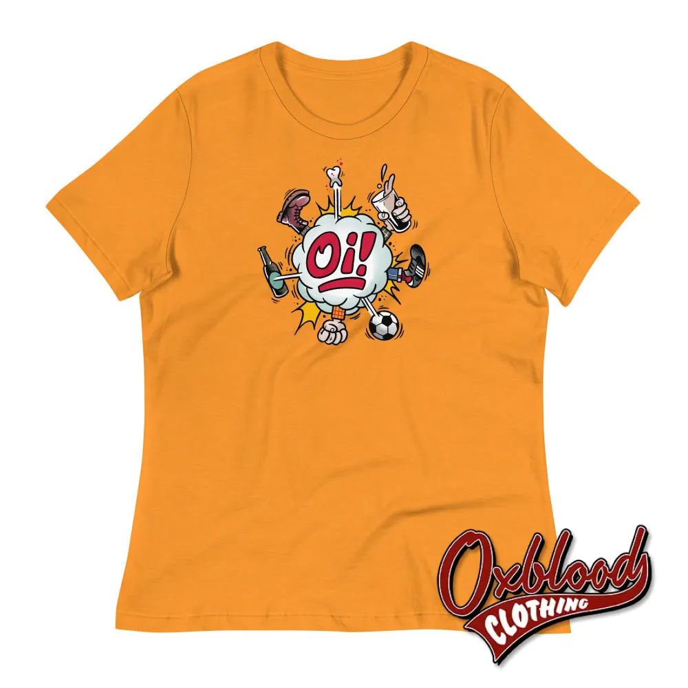 Women's Oi! T-Shirt - Football, Fighting, Drinking & Boots by Duck Plunkett