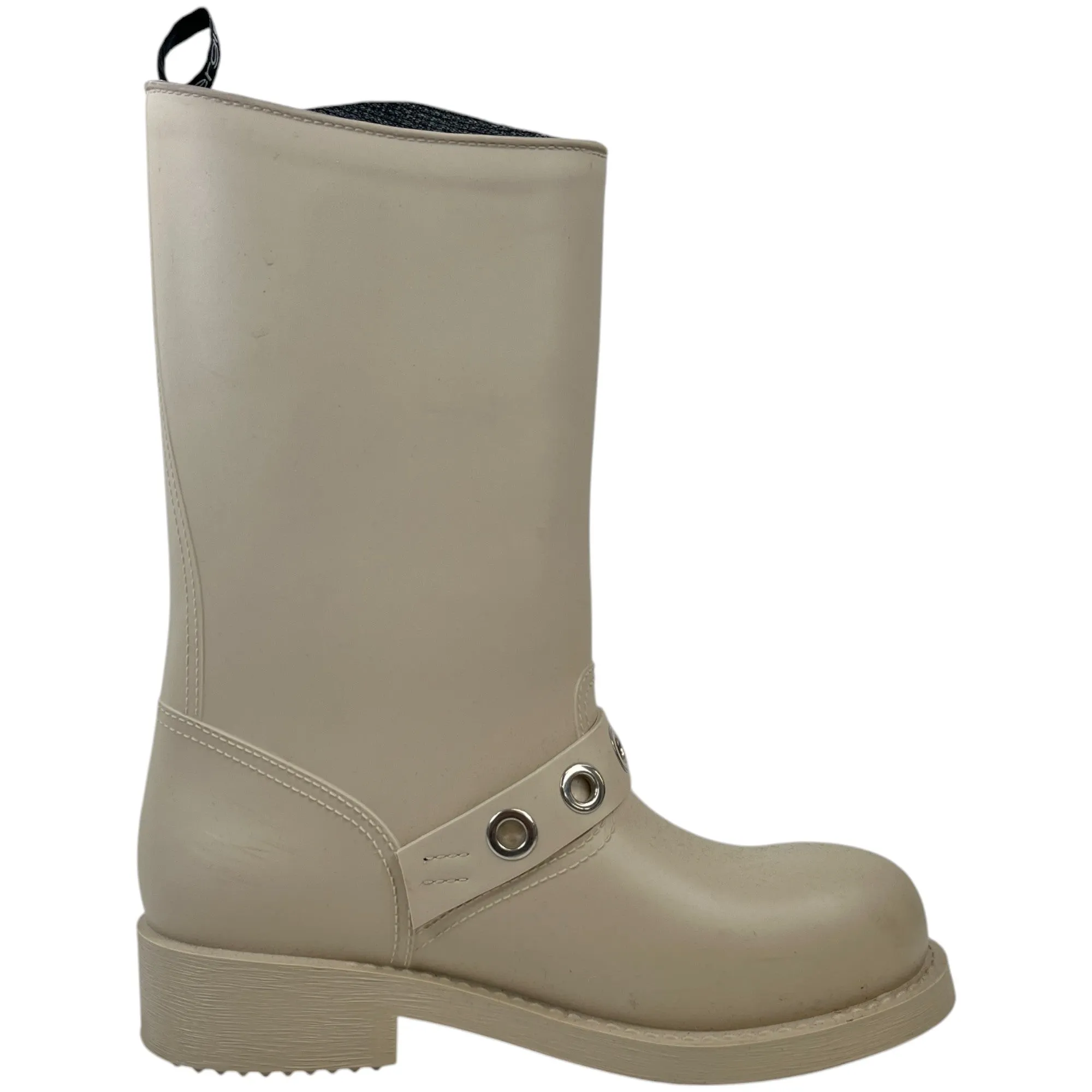 Women's Strap Boots Cream Size EU 38 / UK 5