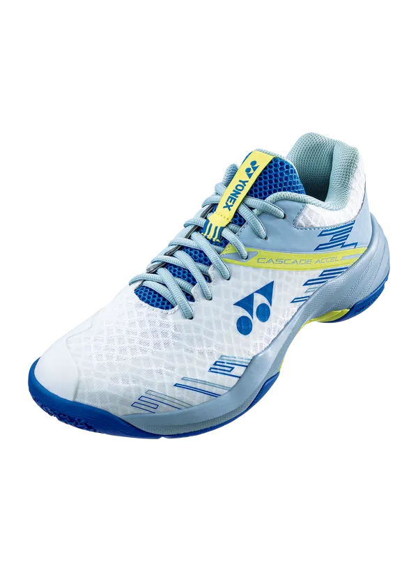 Yonex Power Cushion Cascade Accel Smoke Unisex Badminton Court Shoe (Blue/White)